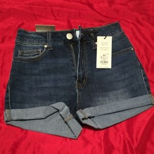 Refuge Dark Blue Jean Shorts